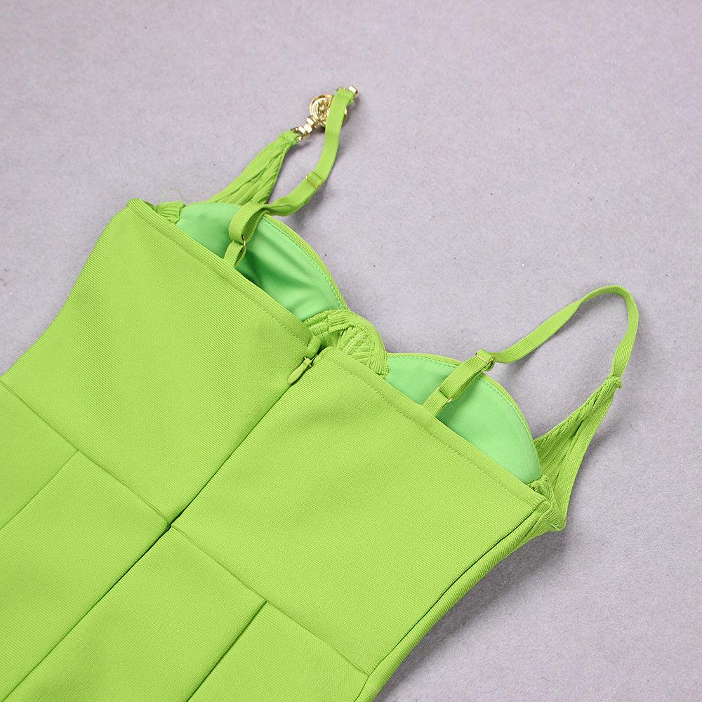 AIIZIE BANDAG MINI DRESS IN GREEN - product image