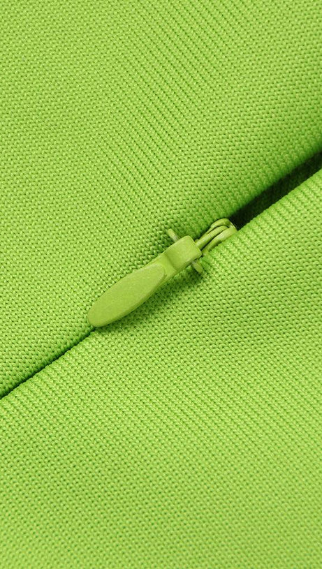 BANDAG MINI DRESS IN GREEN