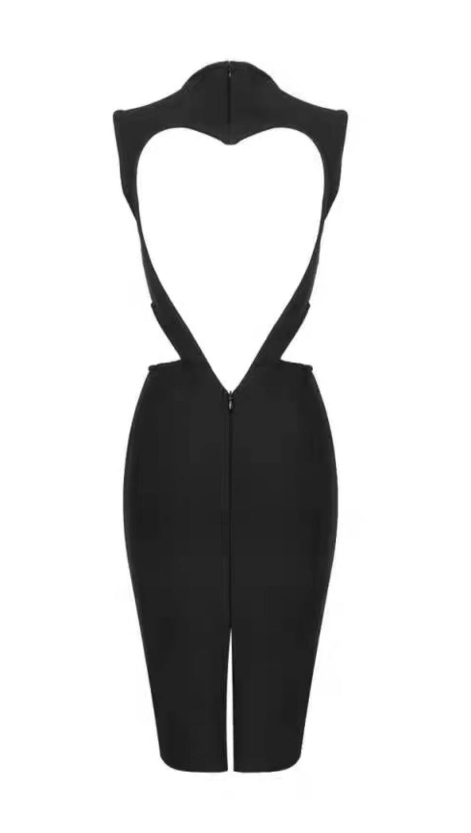 YALIA BACKLESS MINI BANDAGE DRESS