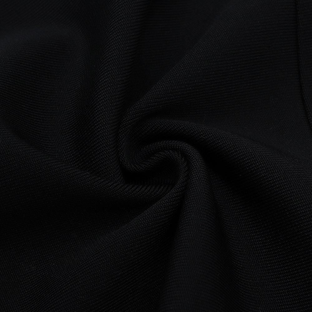 AIIZIE CUT OUT LONG SLEEVES MIDI DRESS IN BLACK - product image