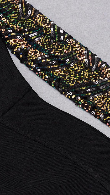 LONG SLEEVES BODYCON MINI DRESS