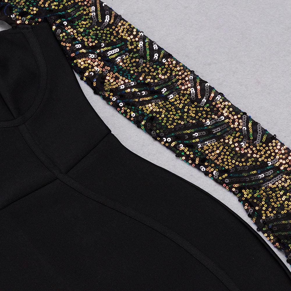 AIIZIE LONG SLEEVES BODYCON MINI DRESS - product image