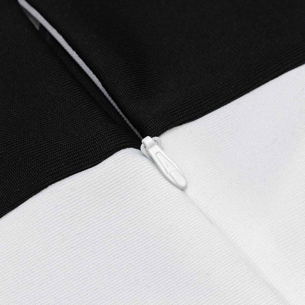 AIIZIE SPLICING LONG SLEEVES MIDI DRESS - product image