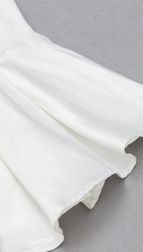 SPLICING LONG SLEEVES MIDI DRESS