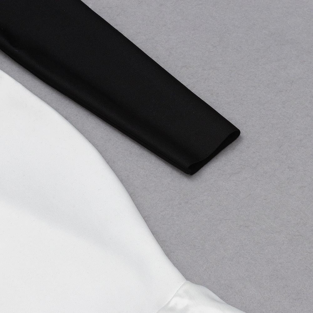 AIIZIE SPLICING LONG SLEEVES MIDI DRESS - product image