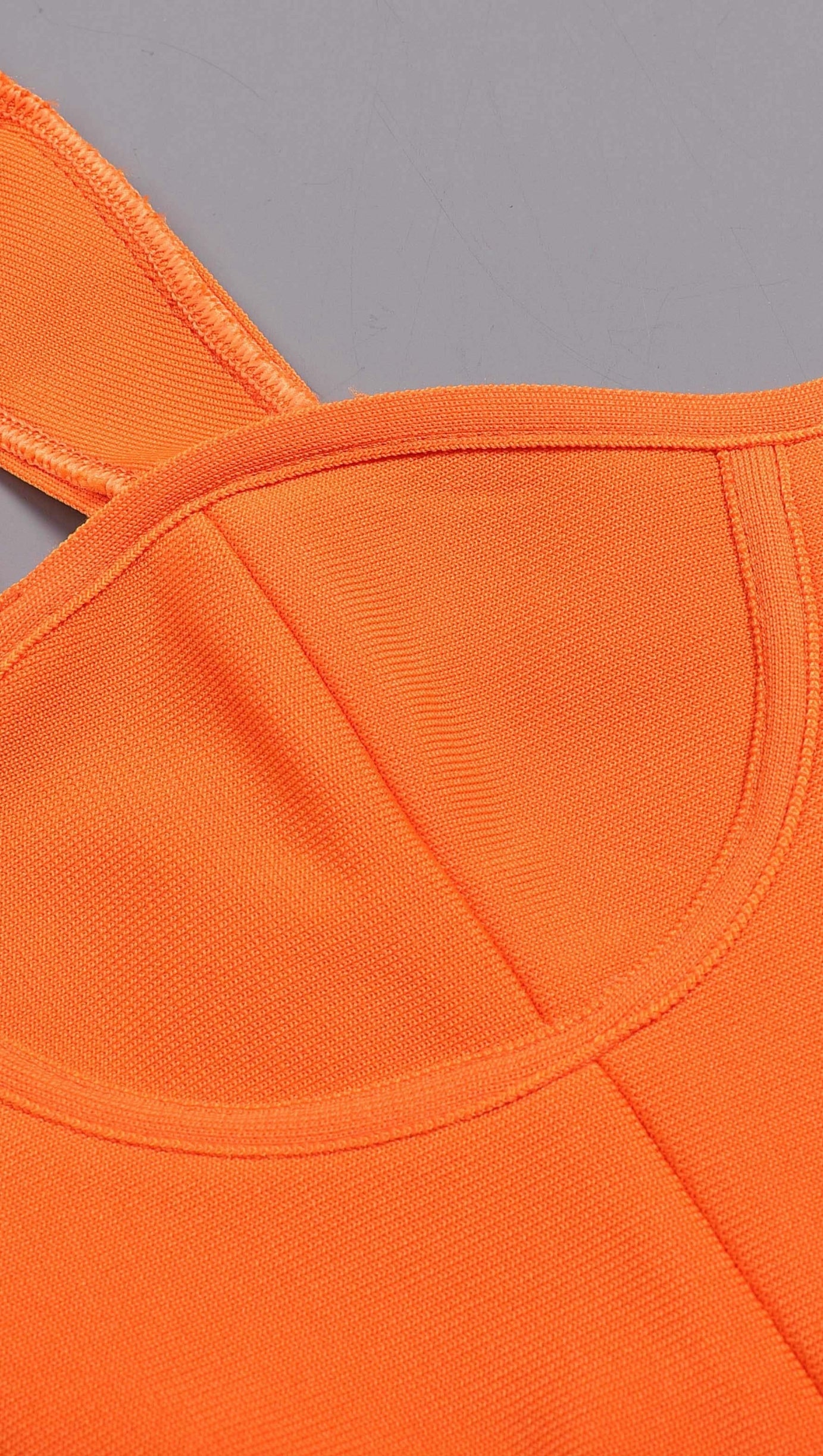 BANDAGE CUT OUT TWO PIECE SET IN ORANGE