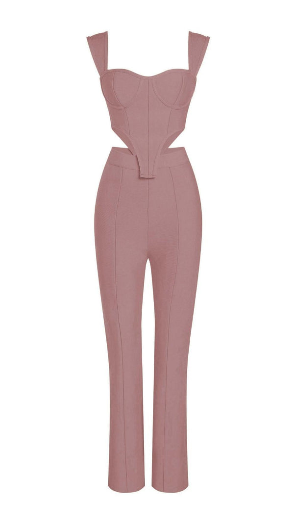 AIIZIE BANDAGE CUT OUT TWO PIECE SET IN ORANGE - product image