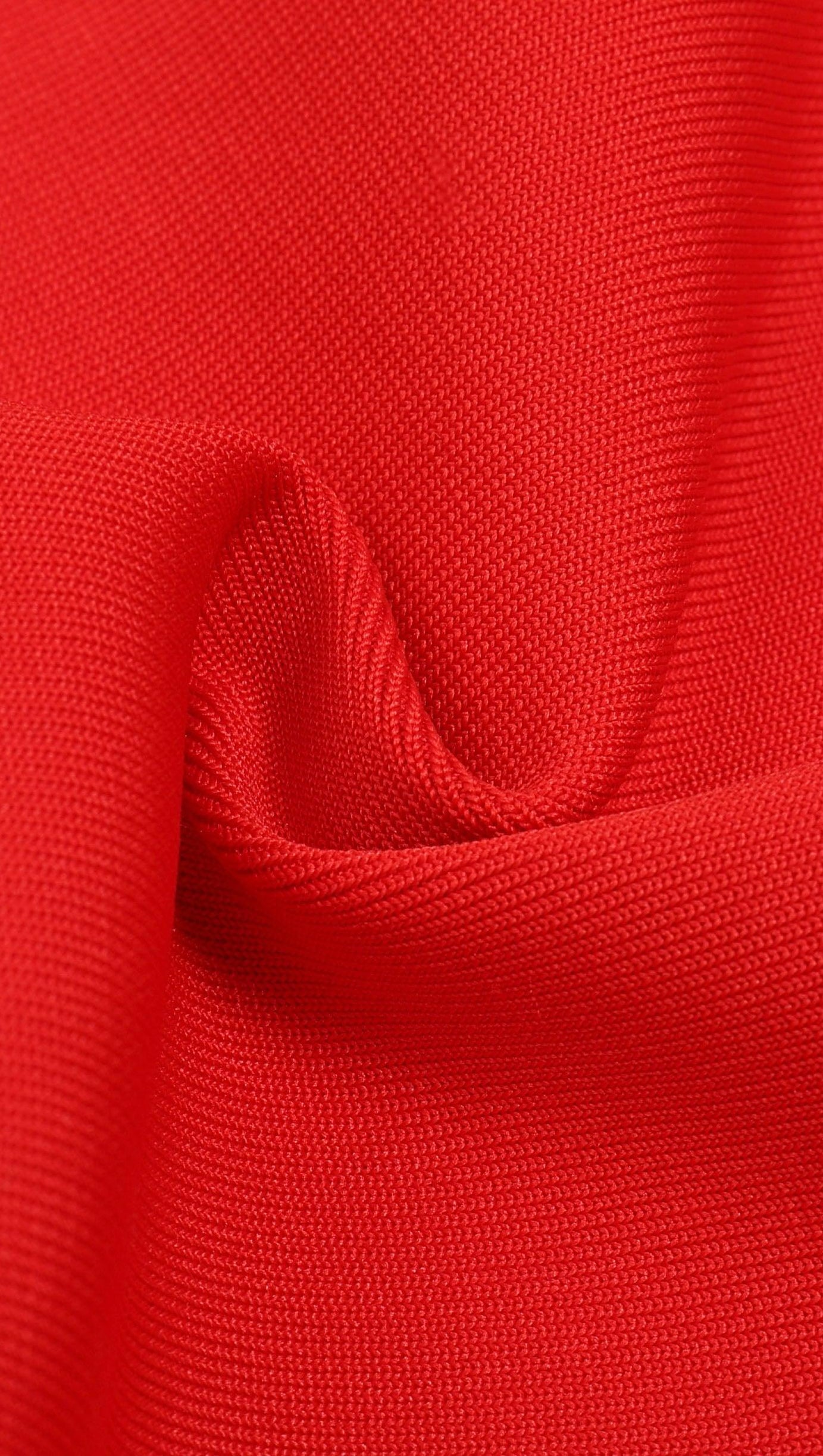 ONE SHOULDER RUCHED MINI DRESS IN RED