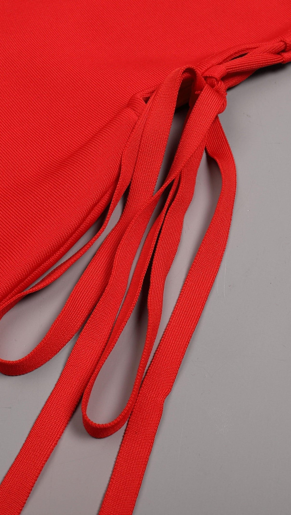 AIIZIE ONE SHOULDER RUCHED MINI DRESS IN RED - product image