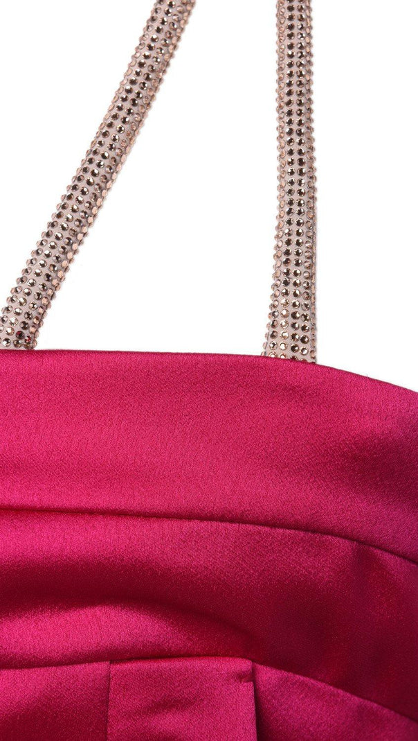 AIIZIE HALTER STRAPLESS MAXI DRESS IN PINK - product image