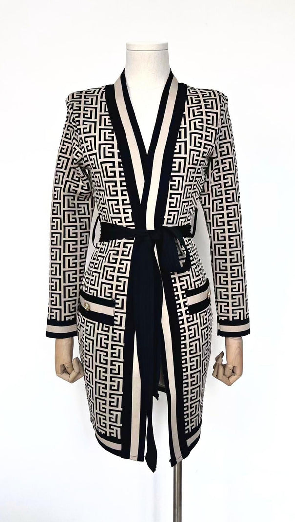 AIIZIE LONG SLEEVES PATTERN COAT - product image