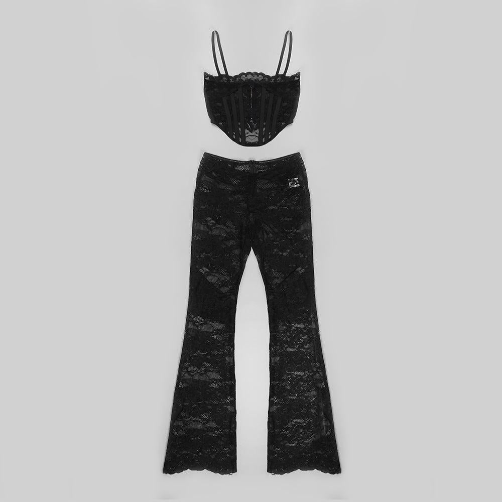 Lace Strap Two Piece Set
