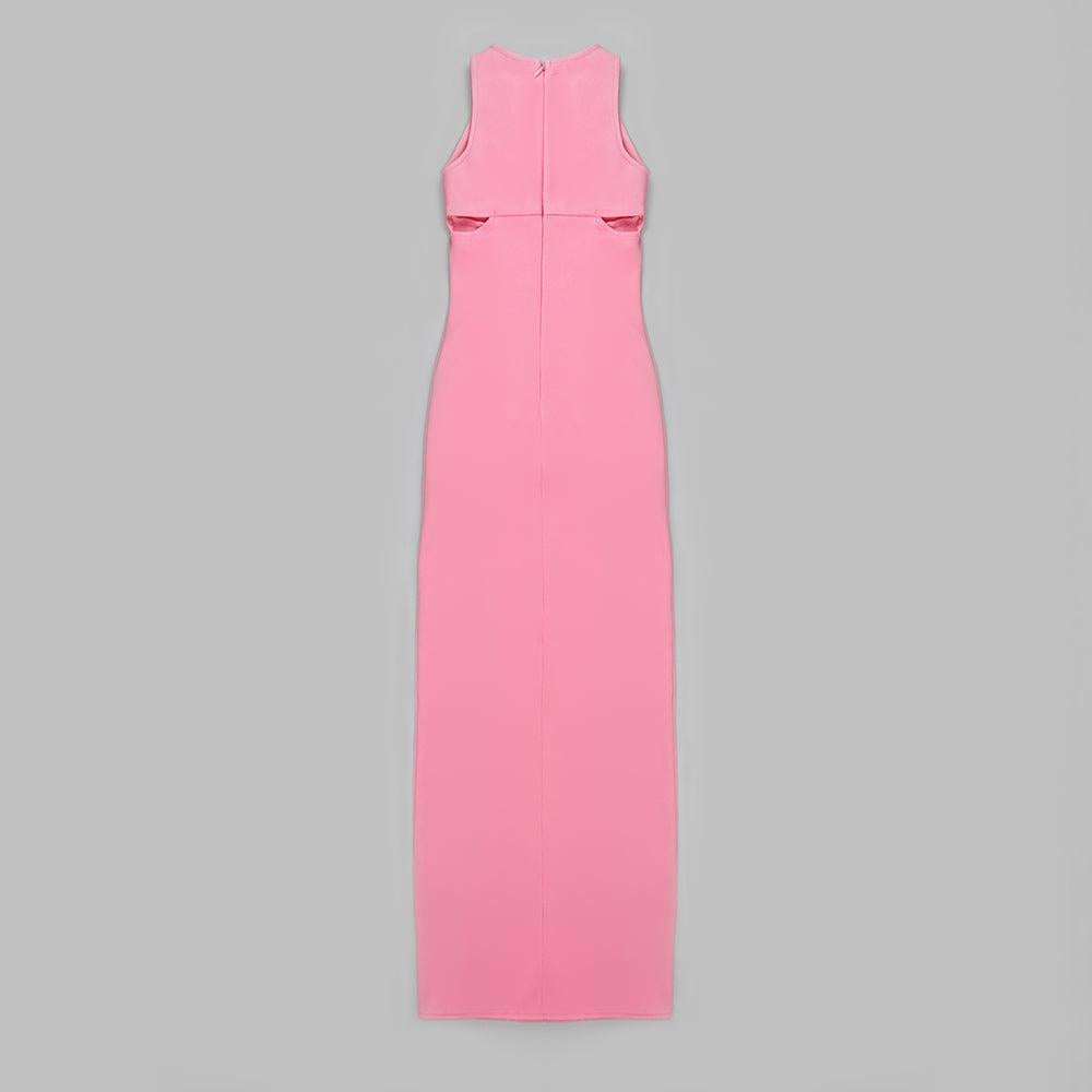 AIIZIE STRAPLESS CUT OUT MAXI DRESS IN PINK - product image