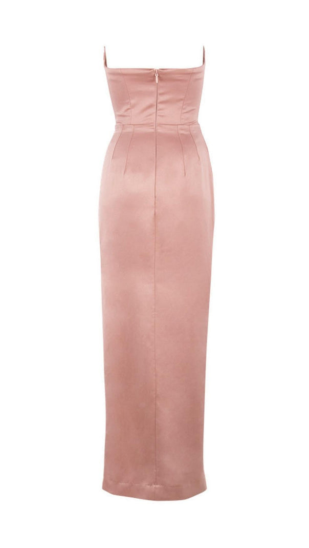AIIZIE STRAPLESS BODYCON RUCHED MAXI DRESS - product image