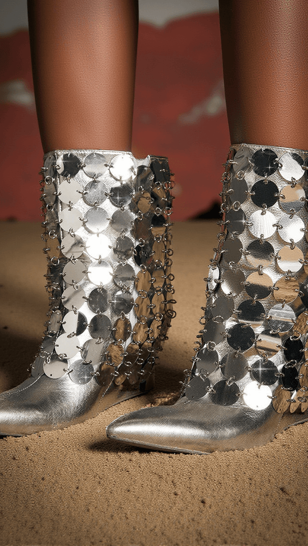 AIIZIE JARVIS EMBELLISHED LEATHER BOOTS - product image