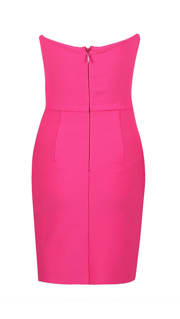 AIIZIE CUT OUT STRAP MINI DRESS IN PINK - product image