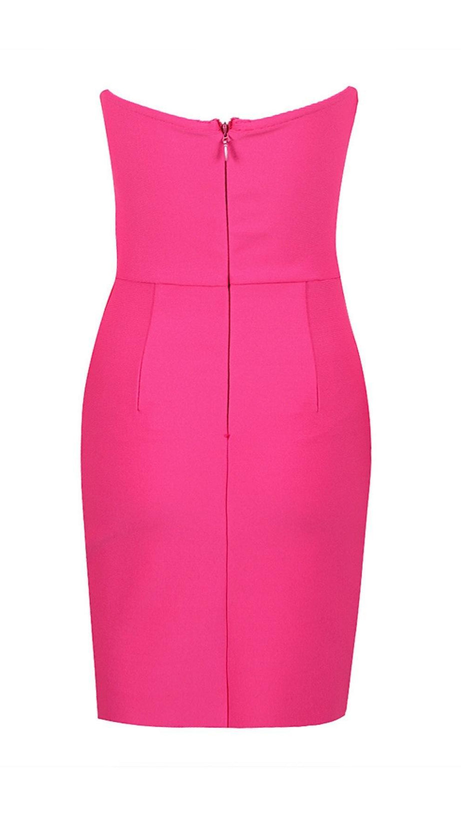 CUT OUT STRAP MINI DRESS IN PINK