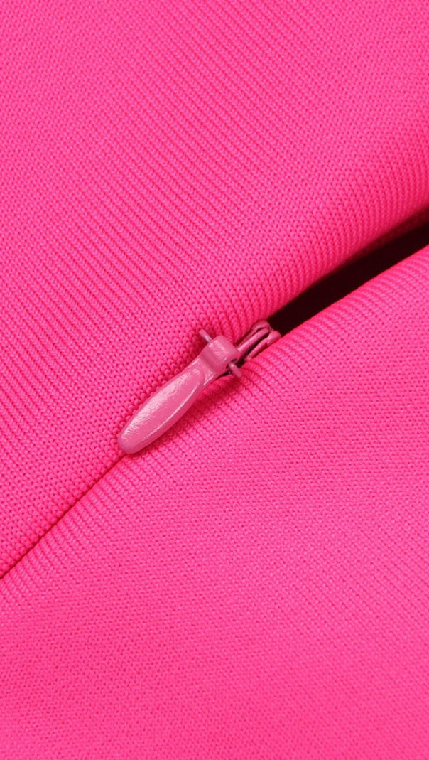 AIIZIE CUT OUT STRAP MINI DRESS IN PINK - product image