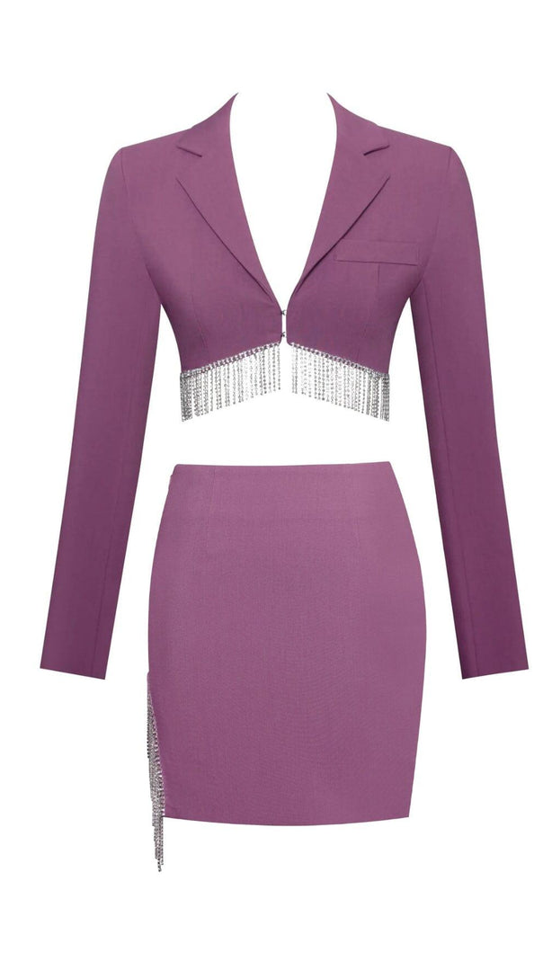 AIIZIE CRYSTAL FRINGE TWO PIECE SET - product image