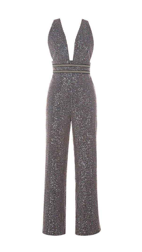 Cut Out V Neck Maxi Dress
