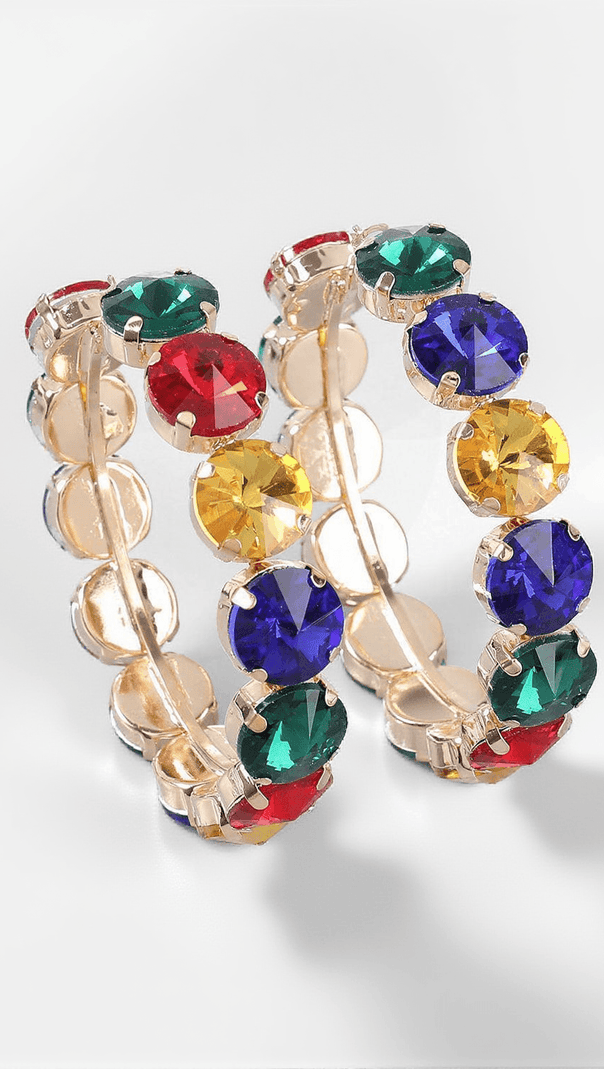 AIIZIE TERRA DIAMANTE HOOP EARRINGS - product image