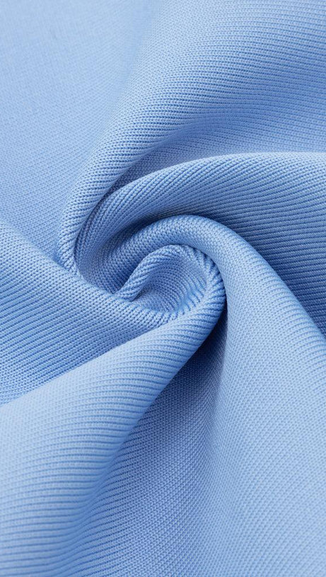 LACE BANDAGE BODYCON MINI DRESS