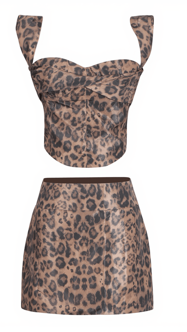 AIIZIE DESMOND LEOPARD SKIRT SET - product image