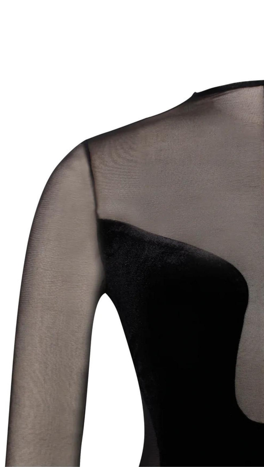 LANGÄRMELIGES MAXIKLEID AUS SPITZE