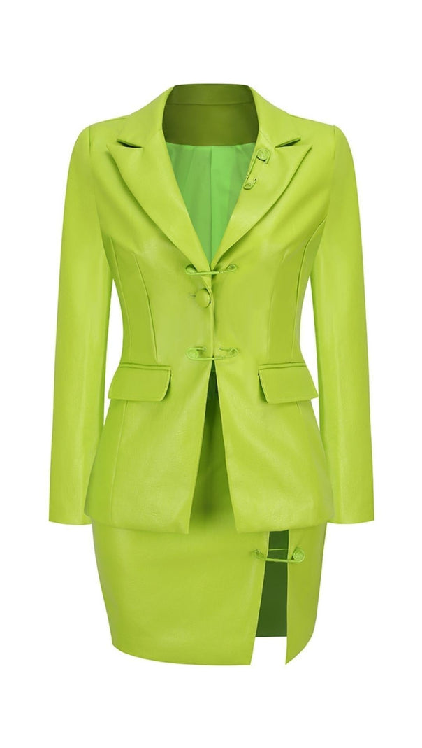 AIIZIE LONG SLEEVES V NECK TWO PIECE SET - product image