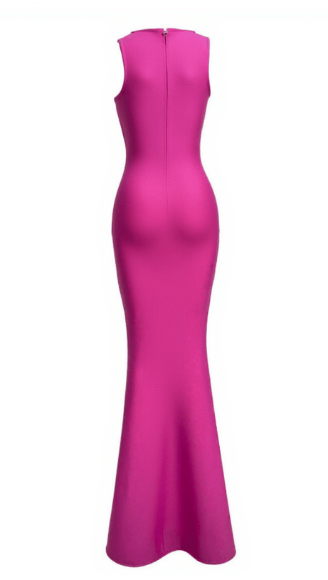 SADIRA BANDAGE MAXI DRESS IN HOT PINK