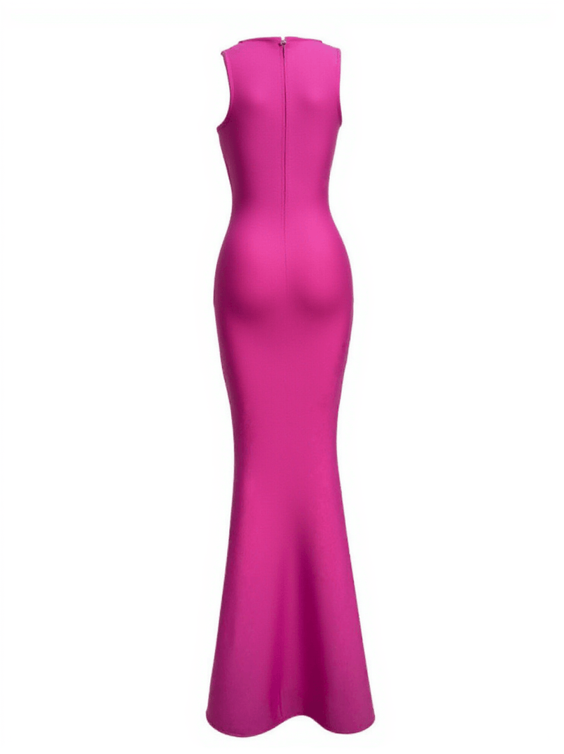 Sadira Bandage Maxi Dress In Hot Pink