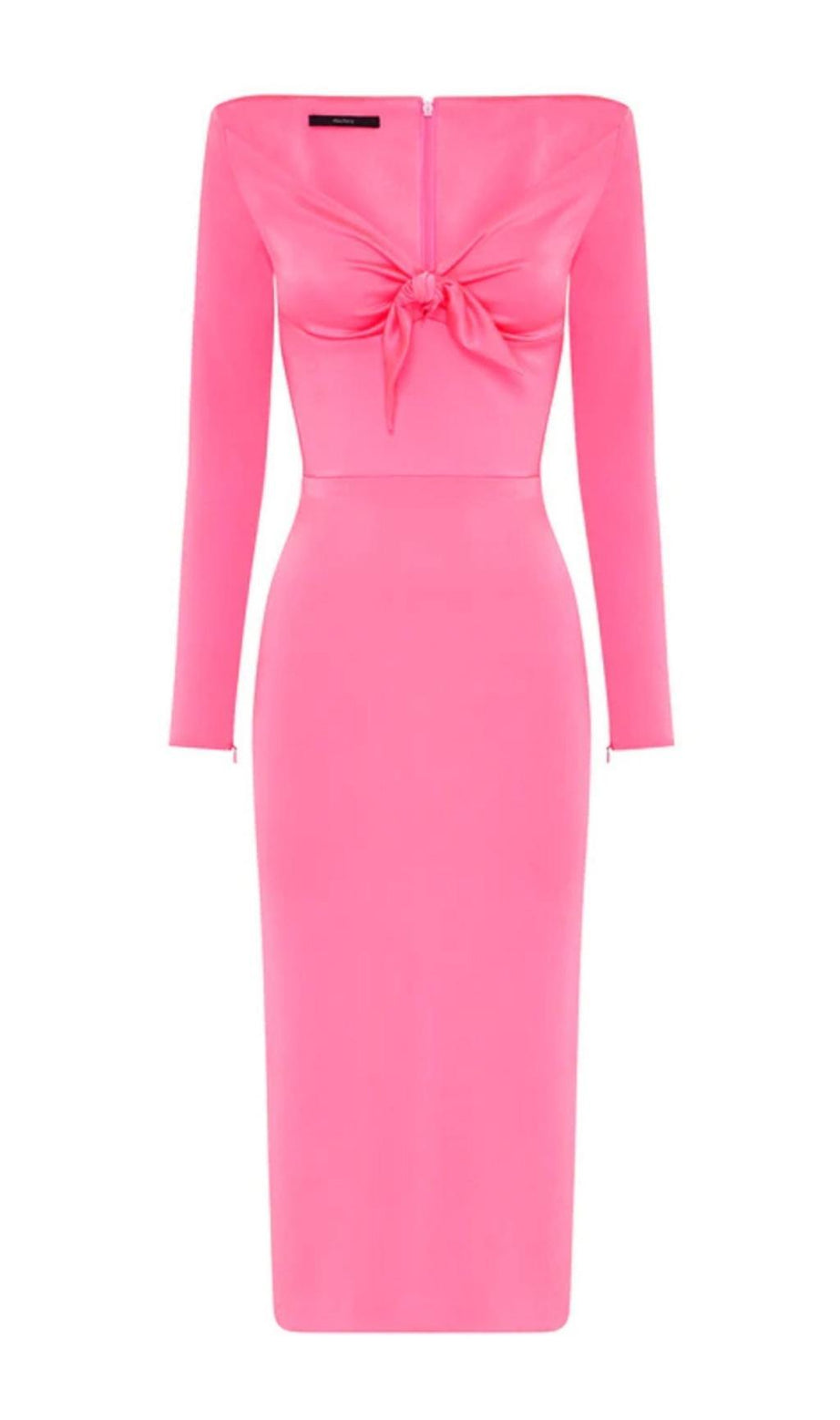 PINK MIDIKLEID MIT BANDAGE UND SCHLEIFE