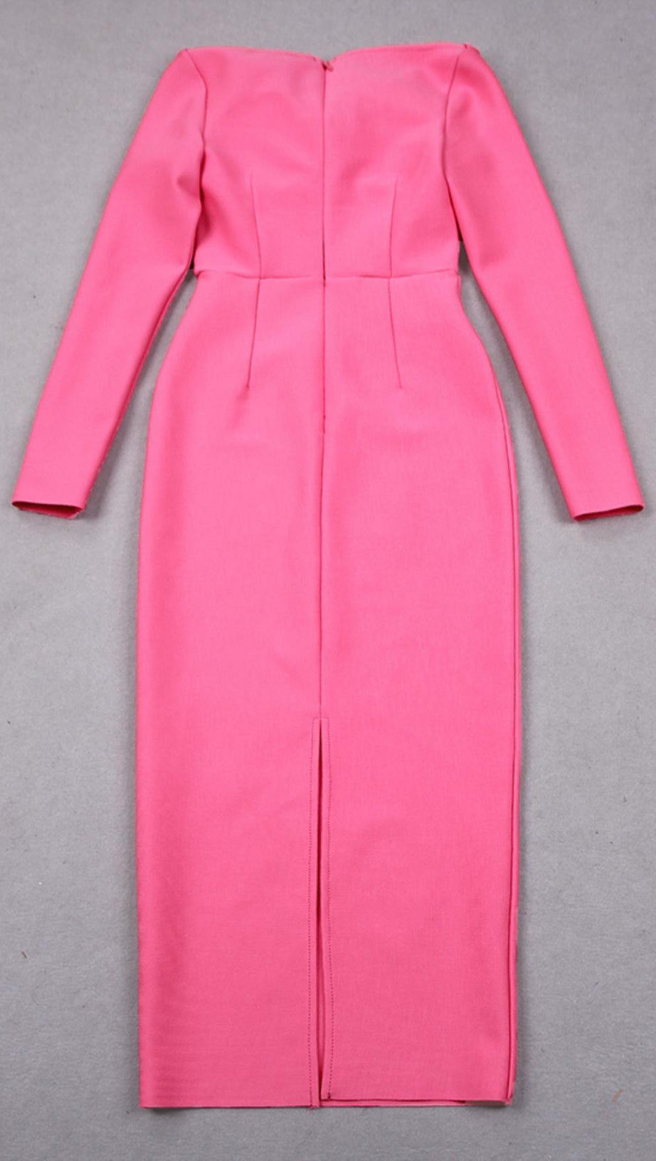 PINK BOW BANDAGE MIDI DRESS