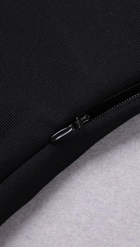 BODYCON STRAPLESS MIDI DRESS