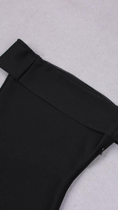 BODYCON STRAPLESS MIDI DRESS