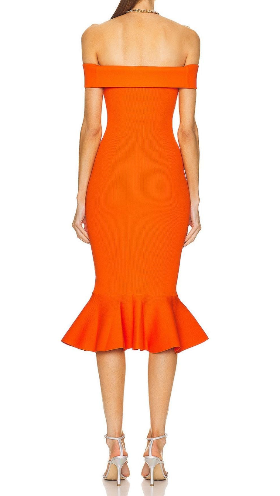BODYCON STRAPLESS MIDI DRESS