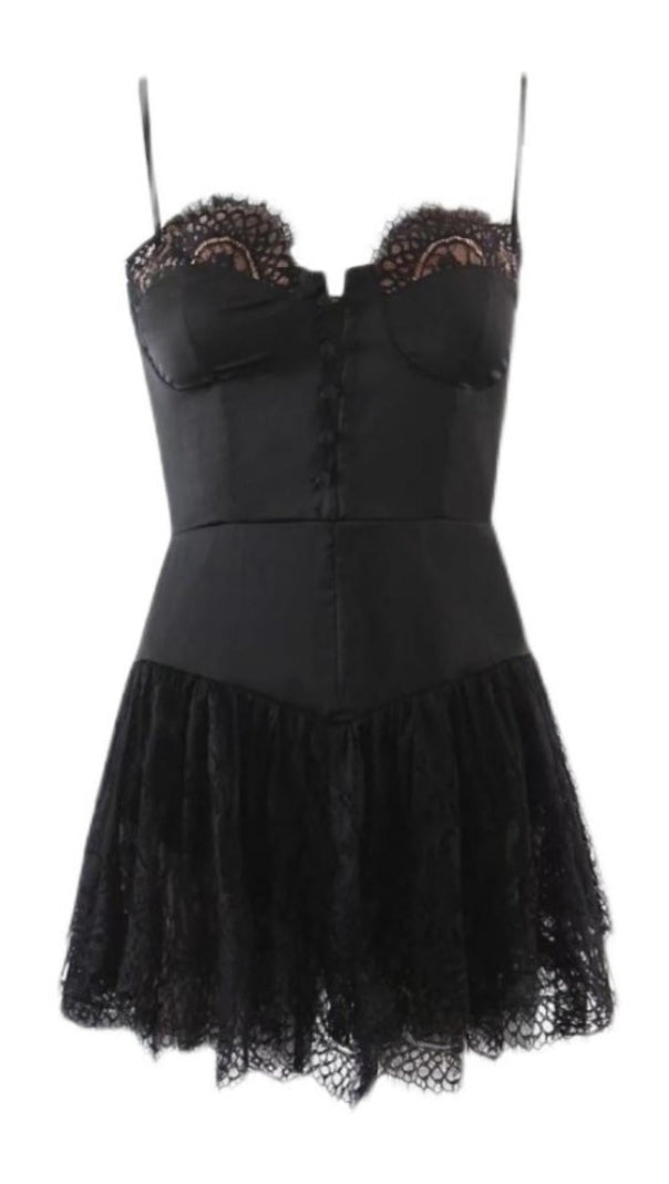 AIIZIE SLEEVELESS LACE MINI DRESS - product image