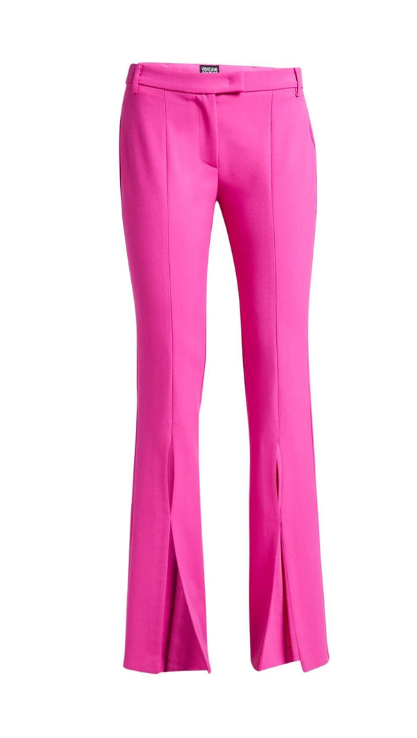 AIIZIE HOLLOW COLLARLESS BLAZER SLIT TROUSER SUIT - product image