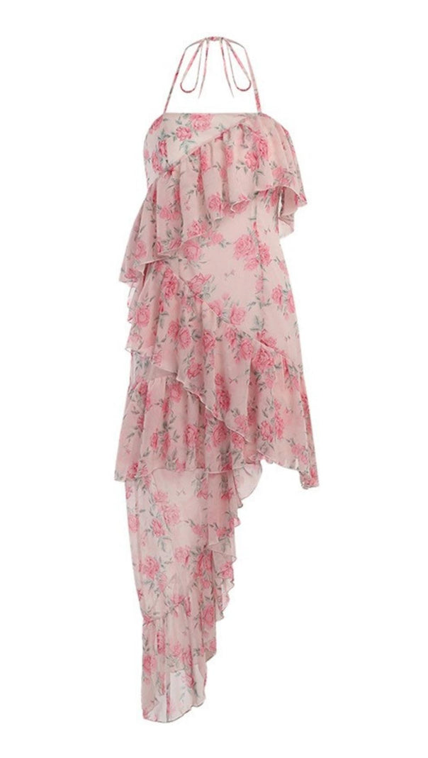 AIIZIE SLEEVELESS JACQUARD MINI DRESS IN PINK - product image