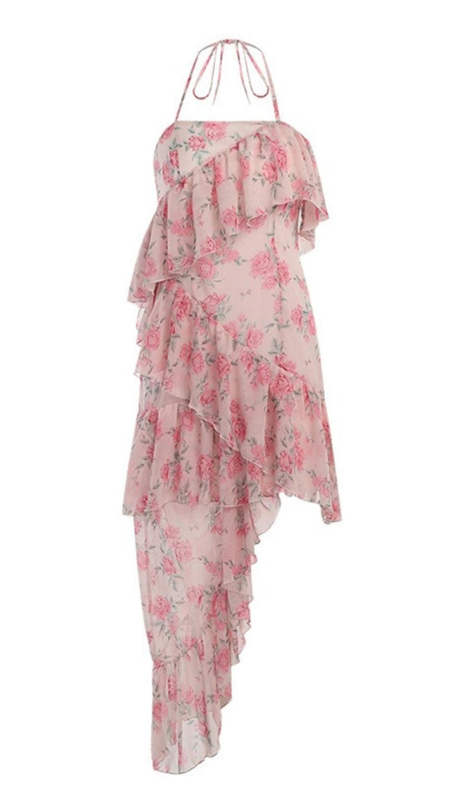 SLEEVELESS JACQUARD MINI DRESS IN PINK