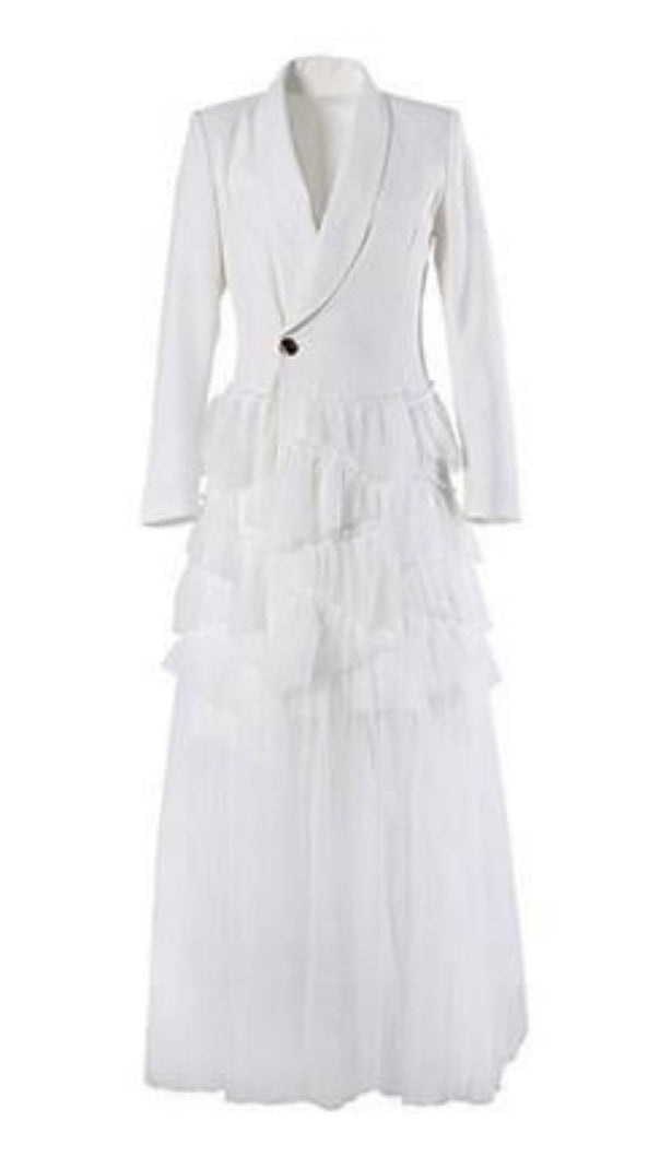 AIIZIE LONG SLEEVES MESH MIDI DRESS - product image