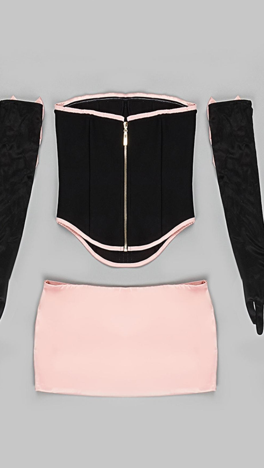KORSETT MIT SCHLEIFE, ZWEITEILIGES SET
