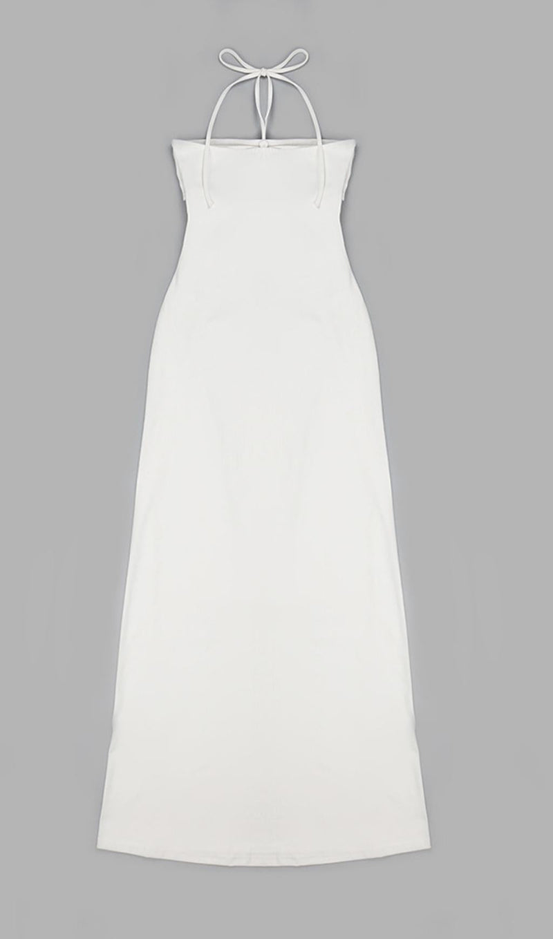 BANDAGE CUT OUT MAXI DRESS IN WHITE