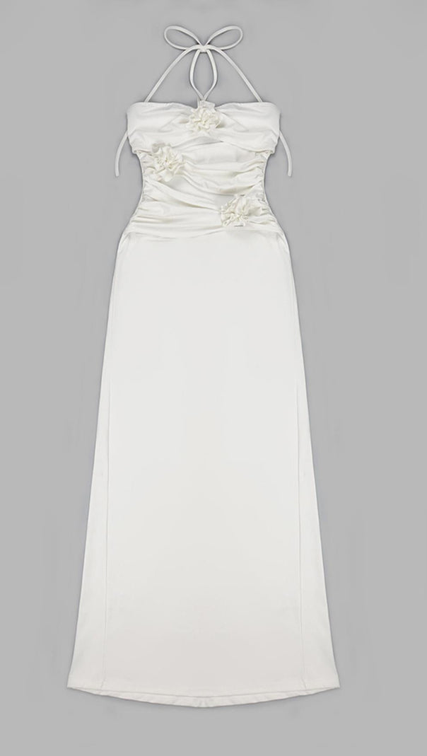 AIIZIE BANDAGE CUT OUT MAXI DRESS IN WHITE - product image