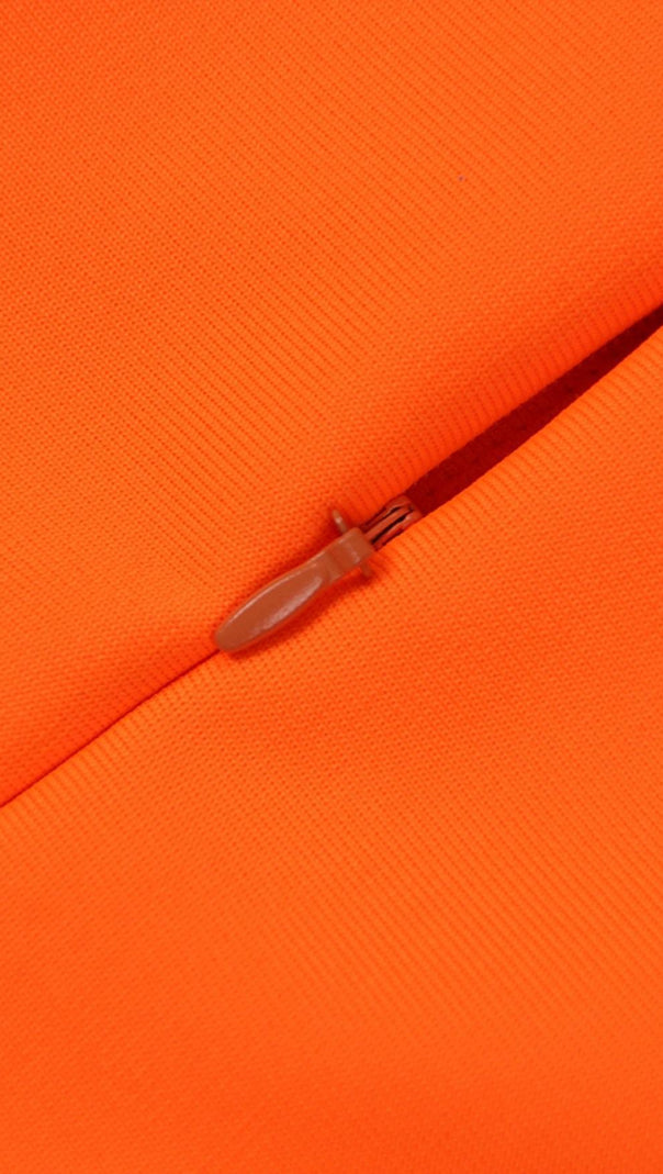 AIIZIE BANDAGE MIDI DRESS IN ORANGE - product image