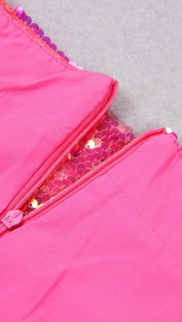 AIIZIE SEQUIN FEATHER MINI SKIRT - product image