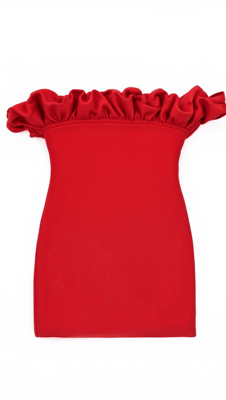 JESTER OFF SHOULDER FLOWER BANDAGE DRESS