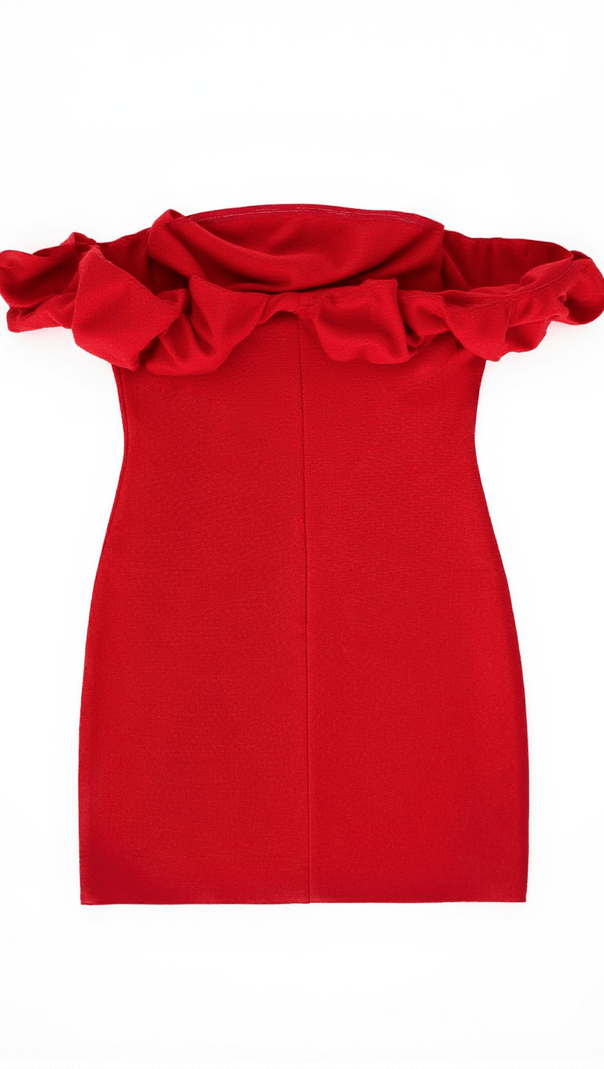 AIIZIE JESTER OFF SHOULDER FLOWER BANDAGE DRESS - product image