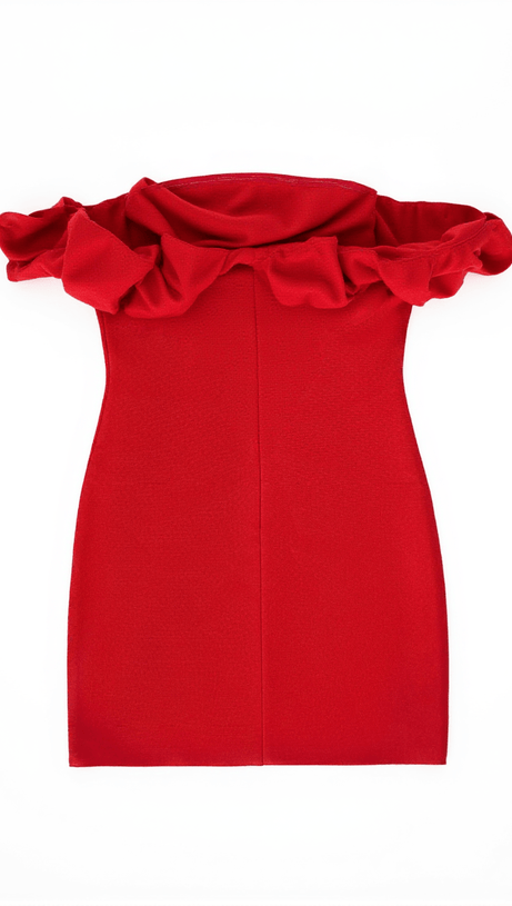 JESTER OFF SHOULDER FLOWER BANDAGE DRESS