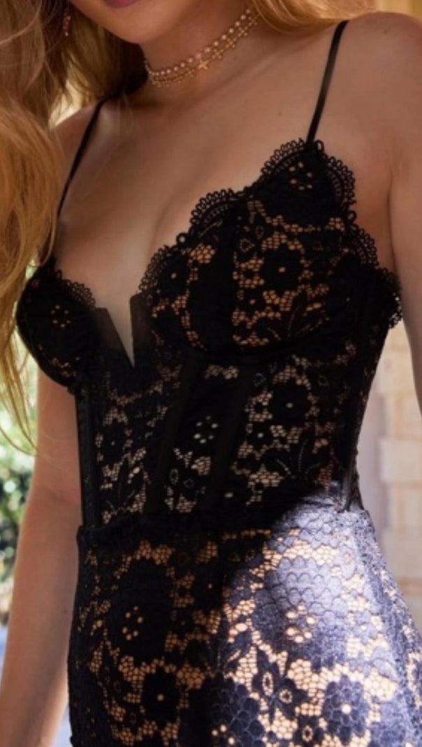 AIIZIE LACE SLEEVELESS MINI DRESS - product image